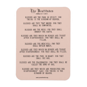 Imán Las Beatitudes Mateo 5:3-11 NKJV