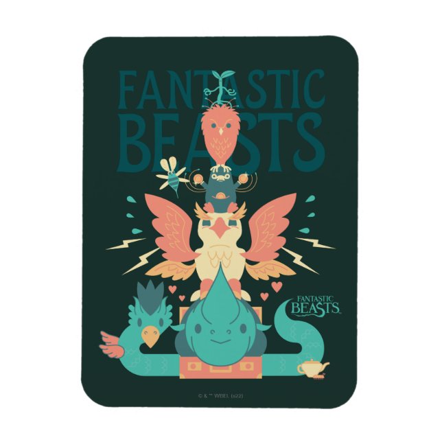 Imán Las Bestias Fantásticas personalizados Emergen De  (Vertical)
