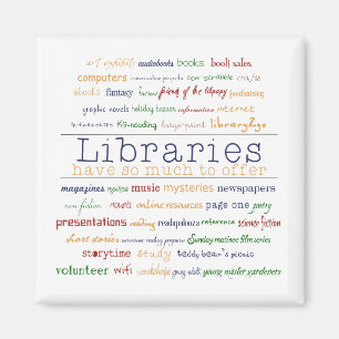 Imán Las bibliotecas - cambie el color