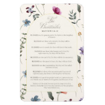 Las Bienaventuranzas Mateo 5:3–12 Escritura Floral