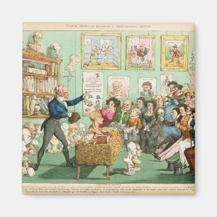 Imán Las cabezas y los cerebros de los becerros; un