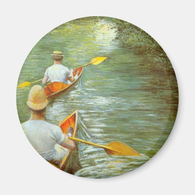 Imán Las canoas, Perissoires de Gustave Caillebotte (Frente)