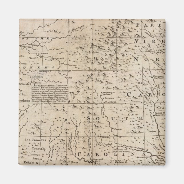 Imán Las Carolinas y Georgia (Frente)