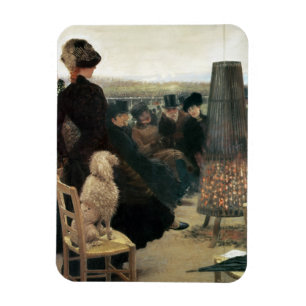 Imán Las carreras en Auteuil, parte de un tríptico (pet