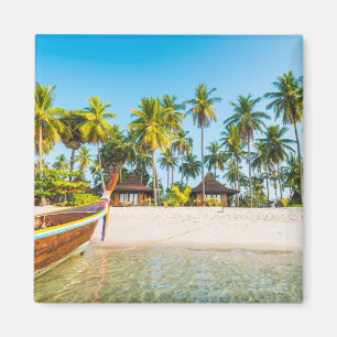 Imán Las casas de planta baja del centro turístico en