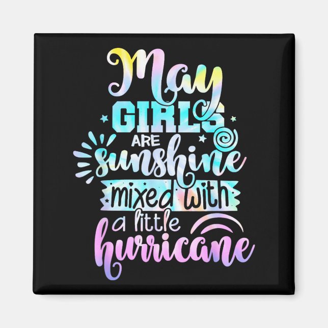 Imán Las chicas de mayo son sol mezclado con un poco (Frente)