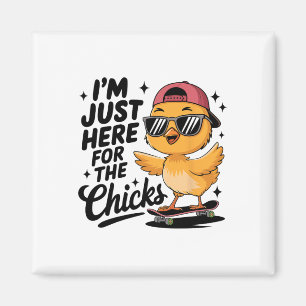 Imán Las chicas me cavan niños pequeños de Pascua Feliz