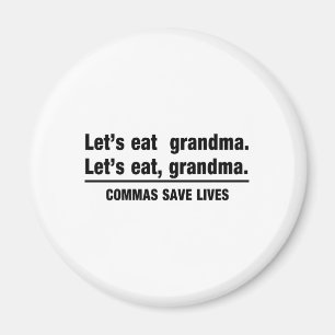 Imán Las comas ahorran a abuelas