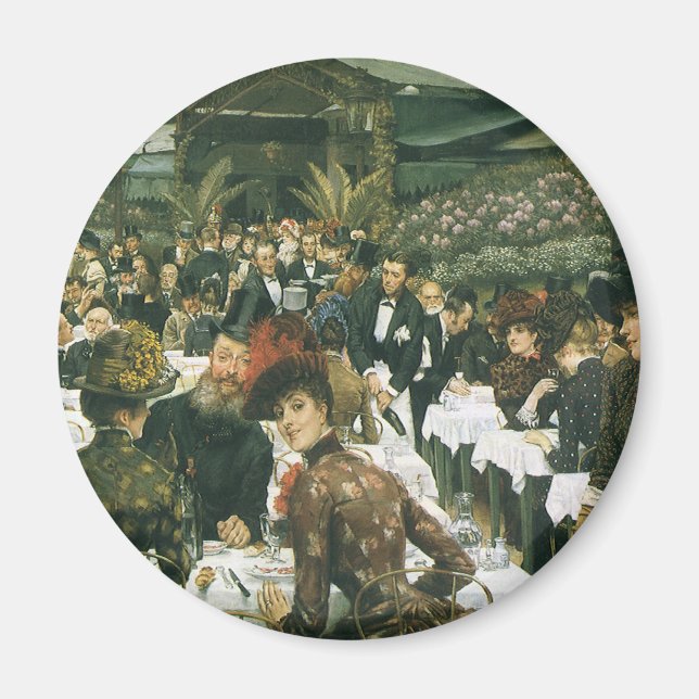 Imán Las damas de artista de James Tissot, arte de moda (Frente)