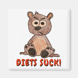 Imán ¡Las dietas apestan! Personalizado Grumpy de la Cu