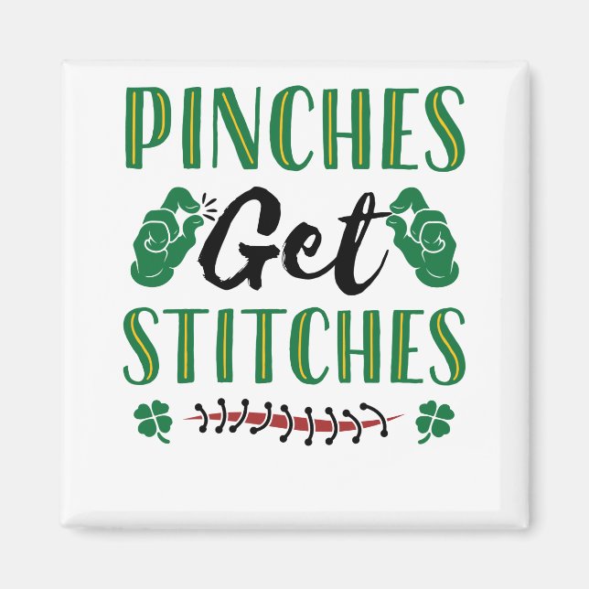 Imán Las divertidas pinchadas del Día de San Patricio t (Frente)