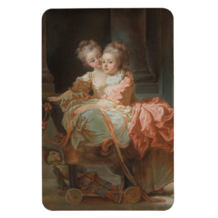 Imán Las dos hermanas - Jean-Honoré Fragonard