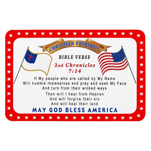 Imán Las Escrituras Impulsan 2 Crónicas Si Mi Pueblo (Horizontal)