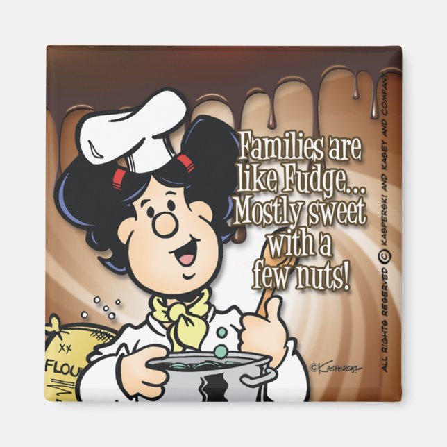 Imán Las Familias Son Como El Fudge (Frente)