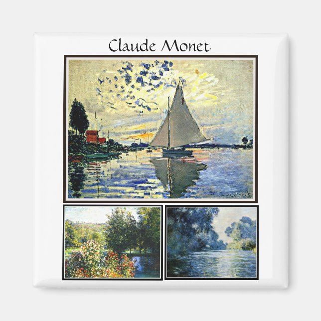 Imán Las famosas pinturas de Claude Monet (Frente)