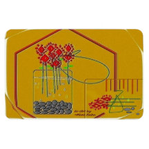 "Las flores frescas siempre hacen mi día" 4 x 6 im