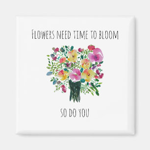 Imán Las flores necesitan tiempo