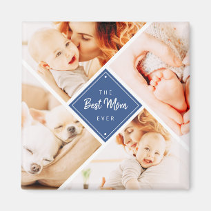 Imán Las fotos de la mejor madre Personalizado moderna
