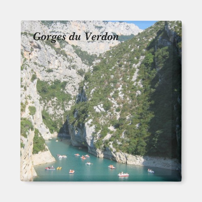 Imán Las Gargantas del Verdon - (Frente)