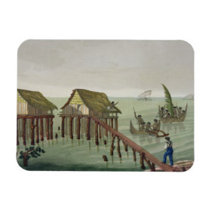 Imán Las habitaciones de la tribu de Papu, Rawak,