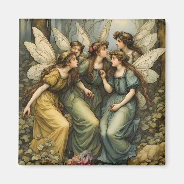 Imán Las hadas en el bosque (Frente)