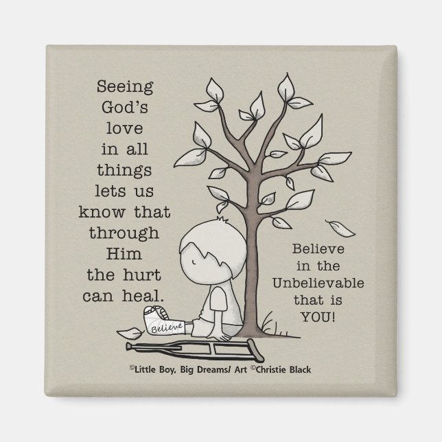 Imán Las heridas pueden curarse (Frente)