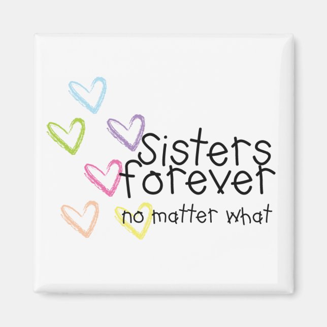 Imán Las hermanas son imanes para siempre (Frente)