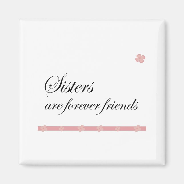 Imán Las hermanas son siempre amigos (Frente)