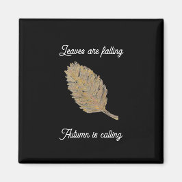 Imán Las hojas caen imanes negros