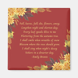 Imán Las hojas de otoño de Emily Bronte