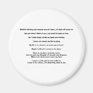 Imán Las ilusiones y los sueños son todas lo que tengo