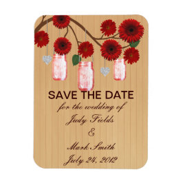 Imán Las Jarrones Rusticas De Mason Rojo Salvan La Fech