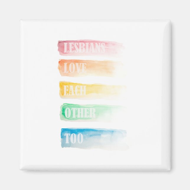 Imán Las Lesbianas Se Aman Demasiado A Los Otros (Frente)