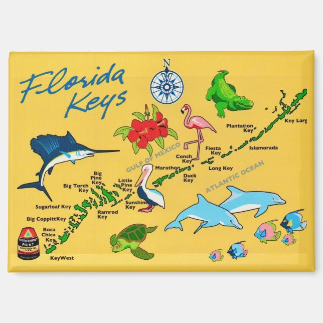 Imán Las Llaves de Florida (Anverso)