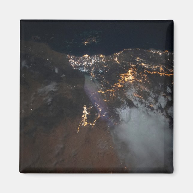 Imán Las Luces De La Ciudad De Jazán Y Sus Suburbios (Frente)