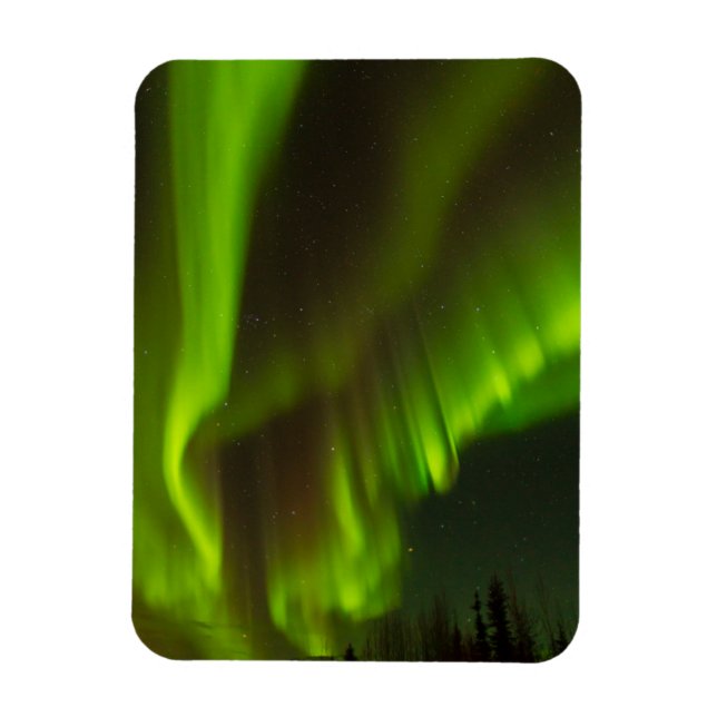 Imán Las luces del norte | Fairbanks, Alaska (Vertical)