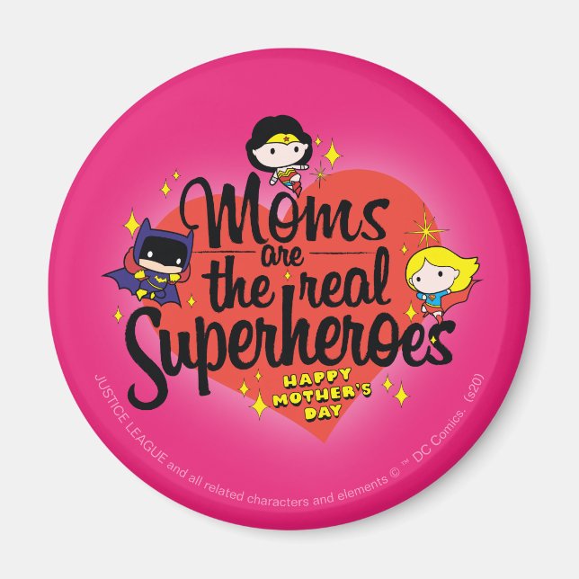 Imán Las Mamás Son Los Verdaderos Superhéroes (Frente)