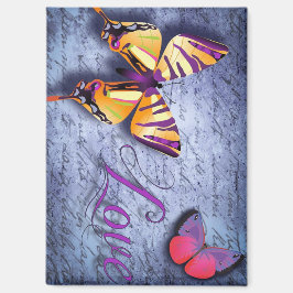 Imán Las mariposas adoran el azul