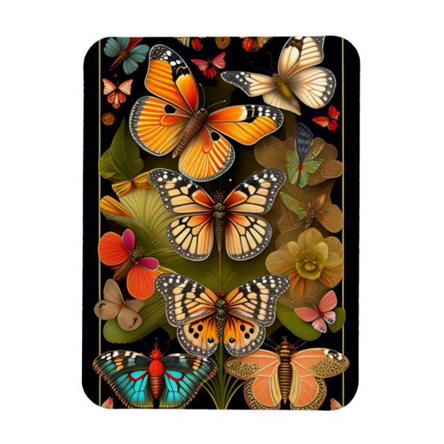 Imán Las mariposas | Haeckel moderno (Vertical)