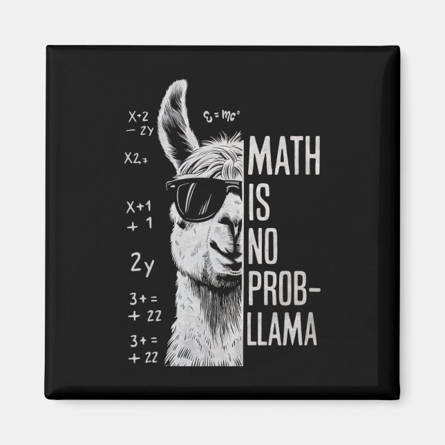 Imán Las matemáticas no son un problema divertido hombr (Frente)