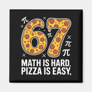 Imán Las matemáticas son difíciles, la pizza es fácil, 