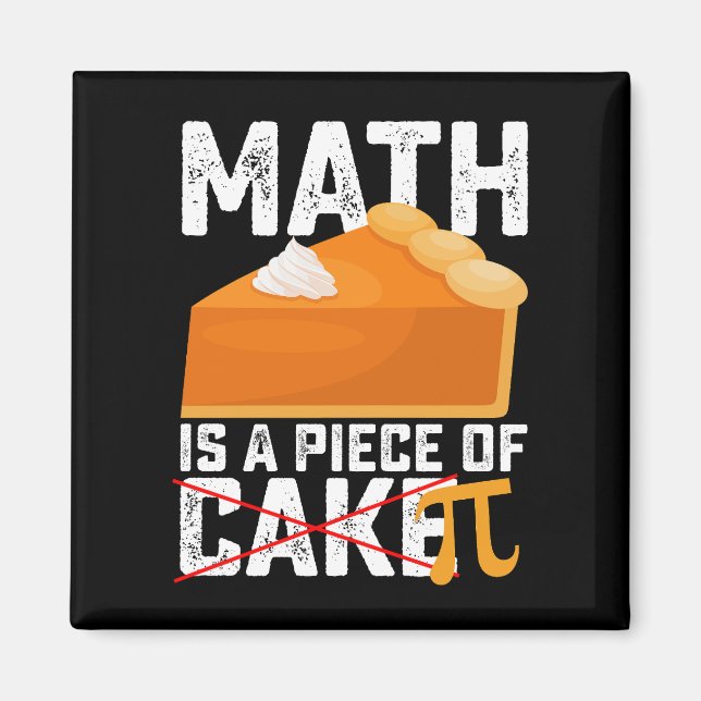 Imán Las Matemáticas Son Fáciles Día Pi Divertido (Frente)