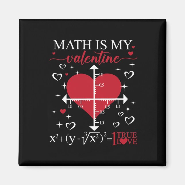 Imán Las Matemáticas Son Mi San Valentín Geometría Prof (Frente)