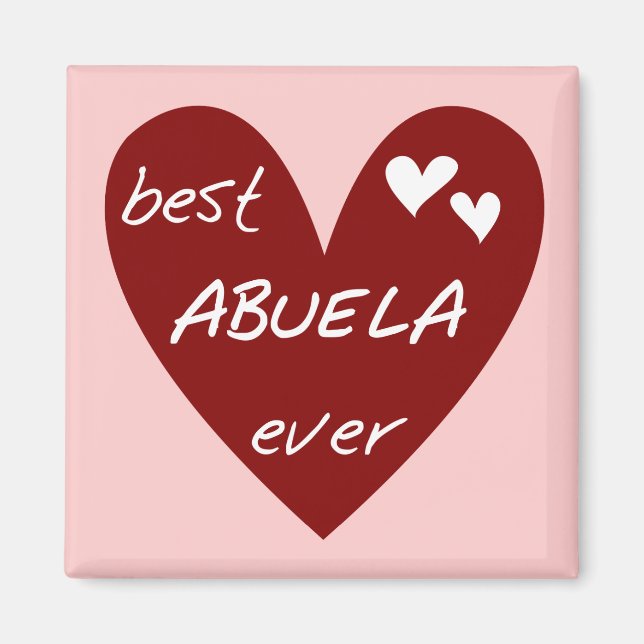 Imán Las mejores camisetas y regalos de Abuela del (Frente)