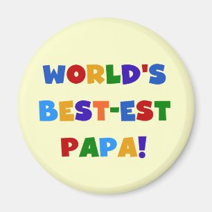 Imán Las mejores camisetas y regalos de la papá del
