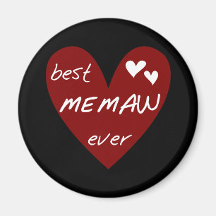 Imán Las mejores camisetas y regalos de Memaw del