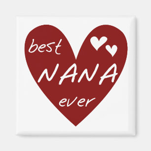 Imán Las mejores camisetas y regalos de Nana del