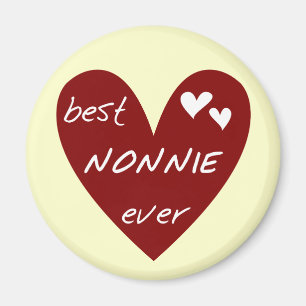 Imán Las mejores camisetas y regalos de Nonnie del