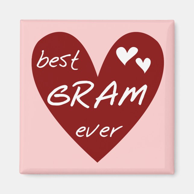 Imán Las mejores camisetas y regalos del gramo del (Frente)