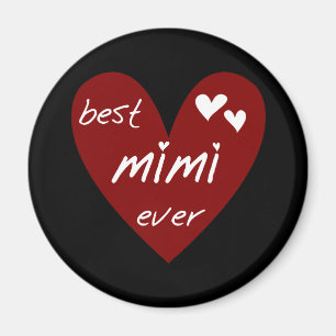 Imán Las mejores nunca camisetas Mimi y regalos del